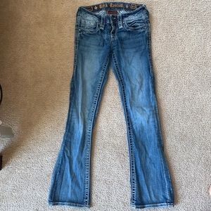 rock revival boot cut jeans size 25